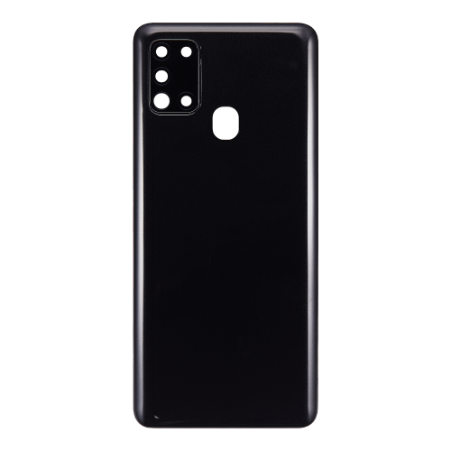Back Cover With Camera Lens Compatible for Samsung Galaxy A21S (A217 / 2020) - Black